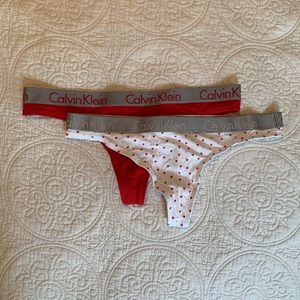 never worn brand new calvin klein thong set